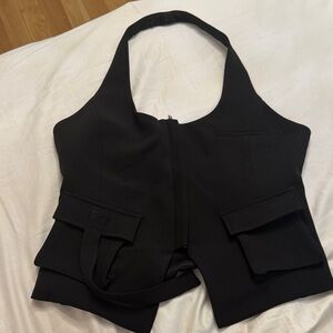Zara Black Halter Top